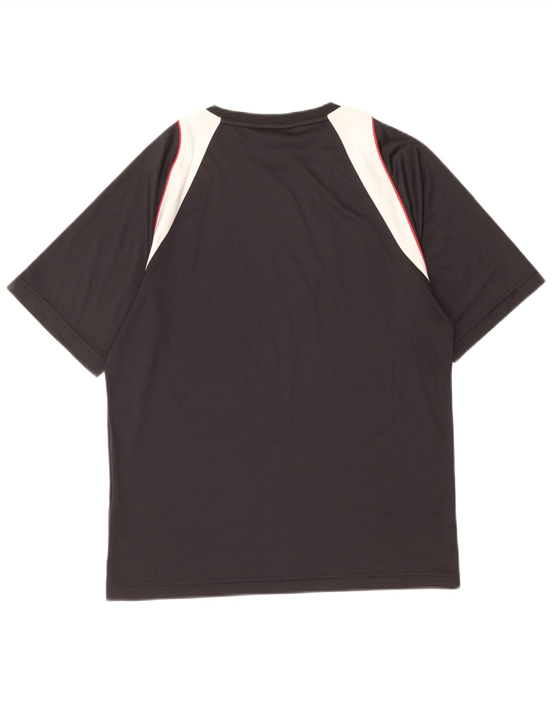 Sergio Tacchini Herre grafisk T-shirt Top Medium Sort Colourblock Polyester