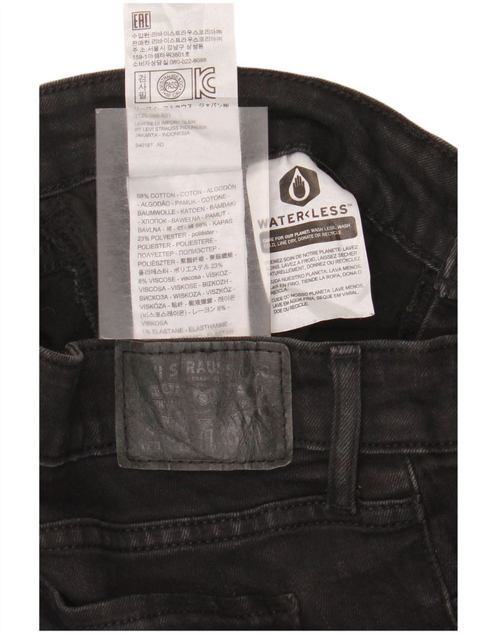 Levi's Dame 711 Skinny Jeans W31 L32 Sort Bomuld
