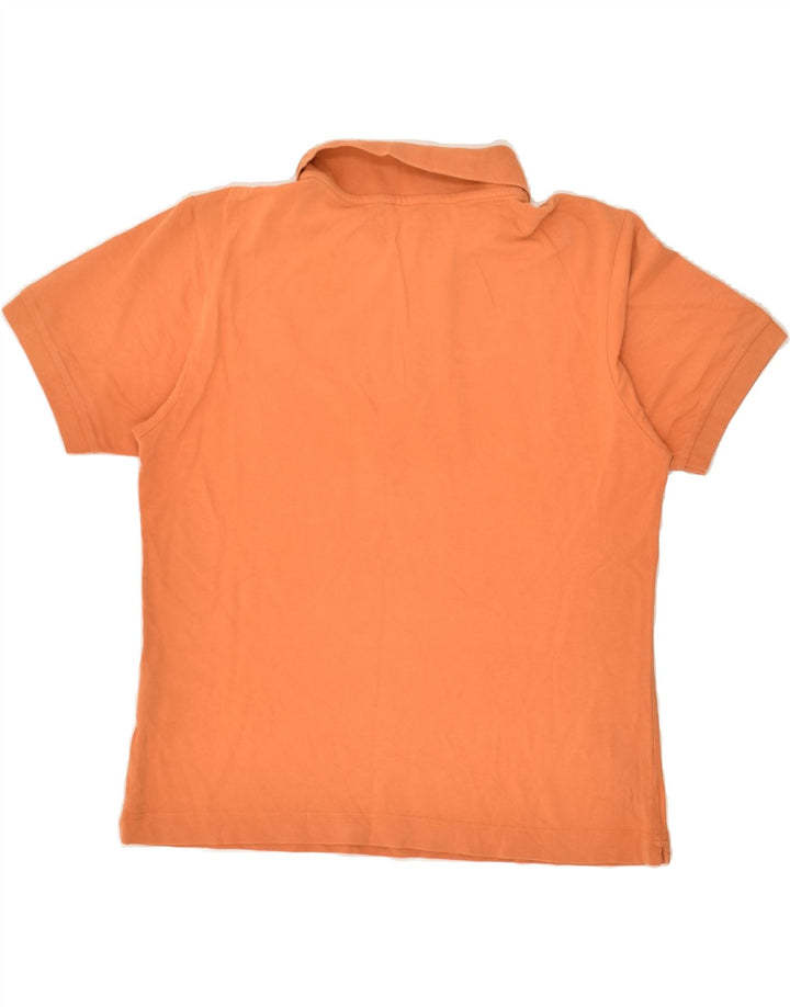 KAPPA Womens Polo Shirt UK 14 Large Orange Cotton | Vintage Kappa | Thrift | Second-Hand Kappa | Used Clothing | Messina Hembry 