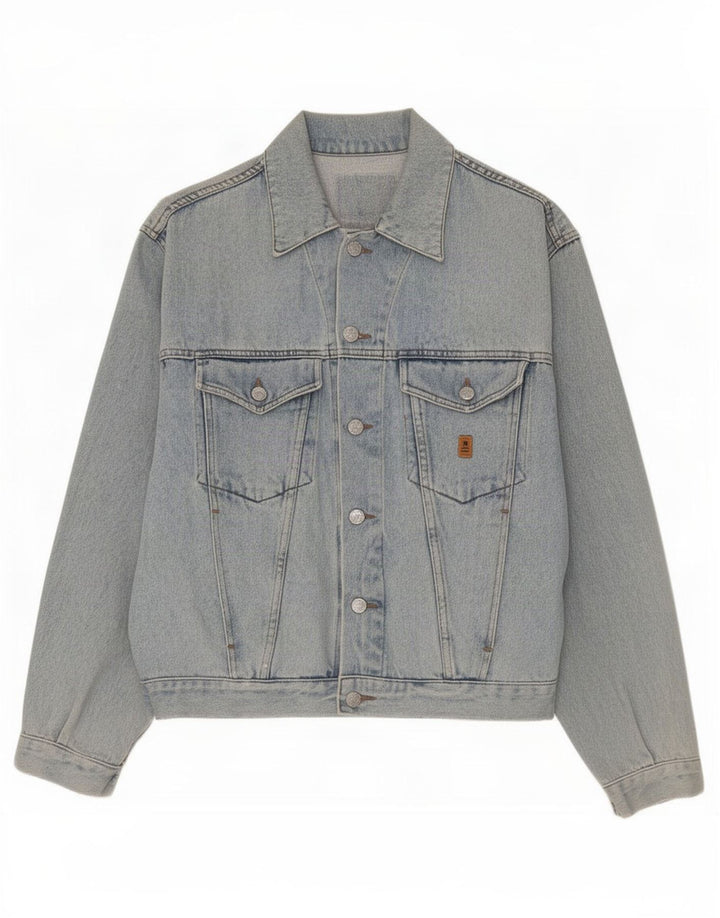 Uniform Herre denimjakke UK 40 Large Blue Cotton