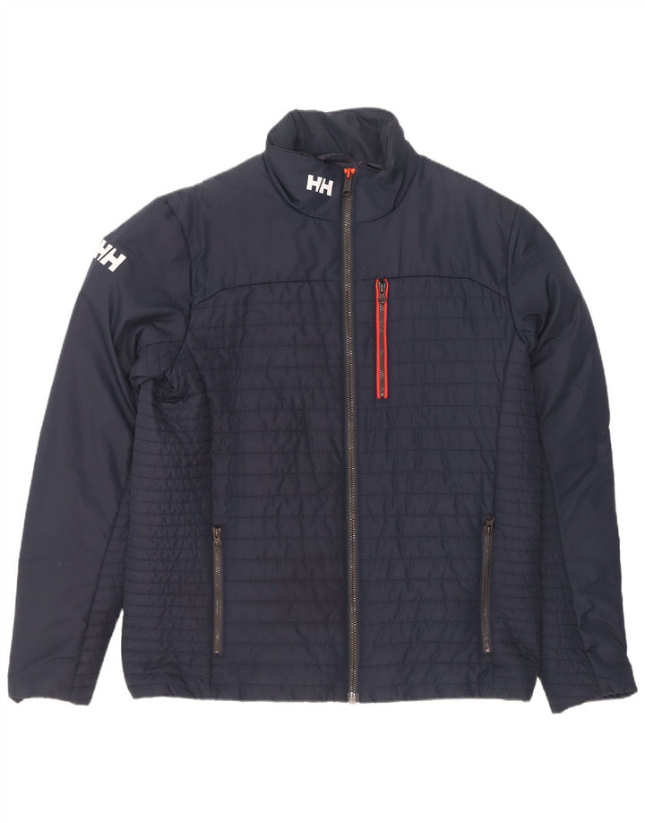 Helly Hansen Herre grafisk polstret jakke UK 42 XL Navy Blue Polyester