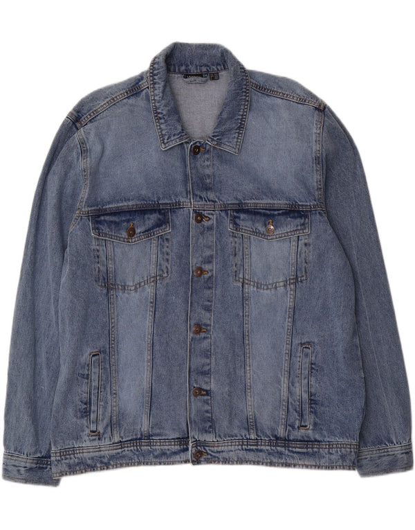 LIVERGY Herre denimjakke UK 46 3XL Blå Bomuld