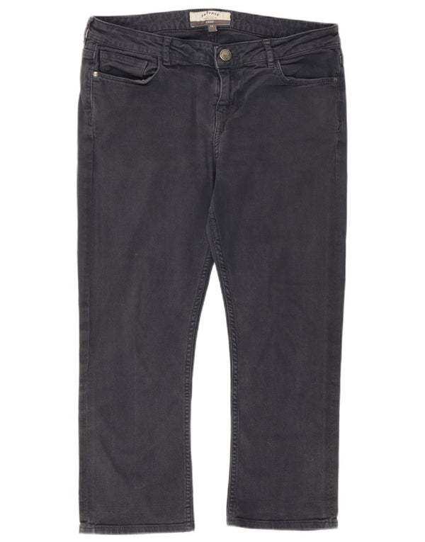 Fat Face Dame Cropped Jeans UK 12 Medium W32 L22 Grå Bomuld