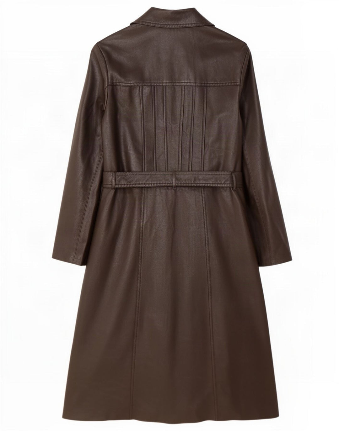 Vintage læderfrakke til kvinder UK 12 Medium Brun