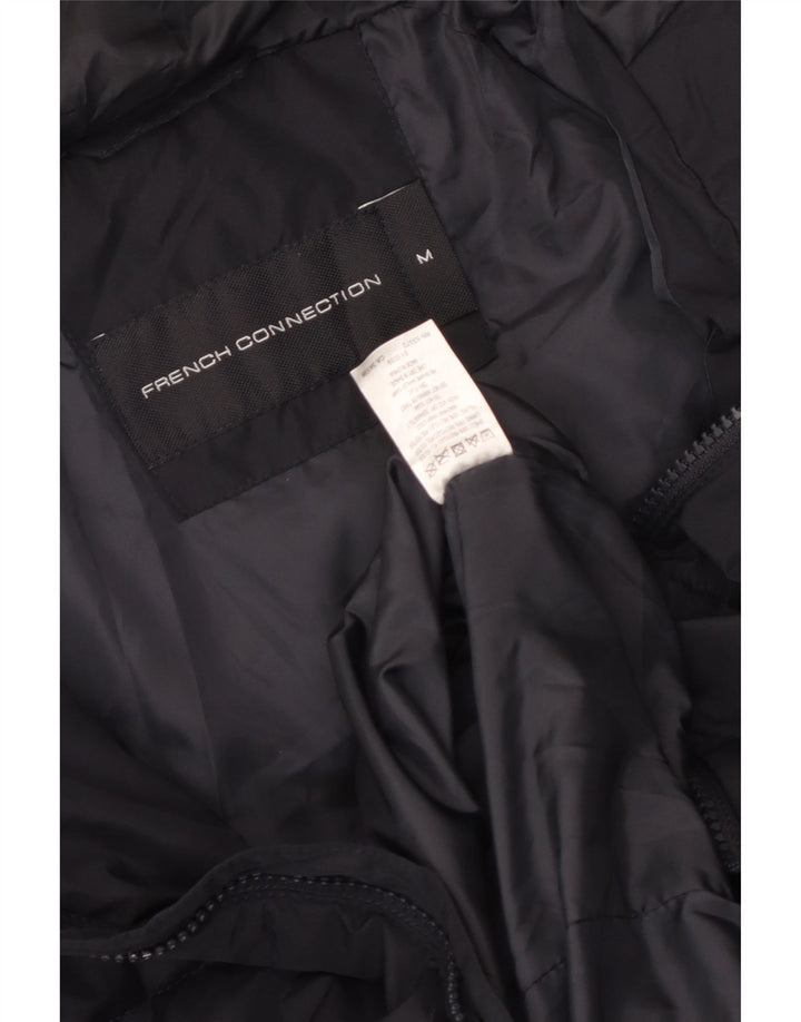 French Connection Herre hættepolstret jakke UK 38 Medium Navy Blue