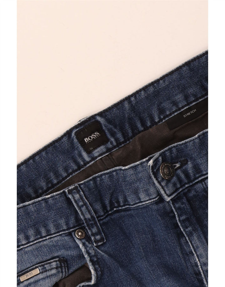 Hugo Boss Herre Slim Jeans W34 L32 Blå