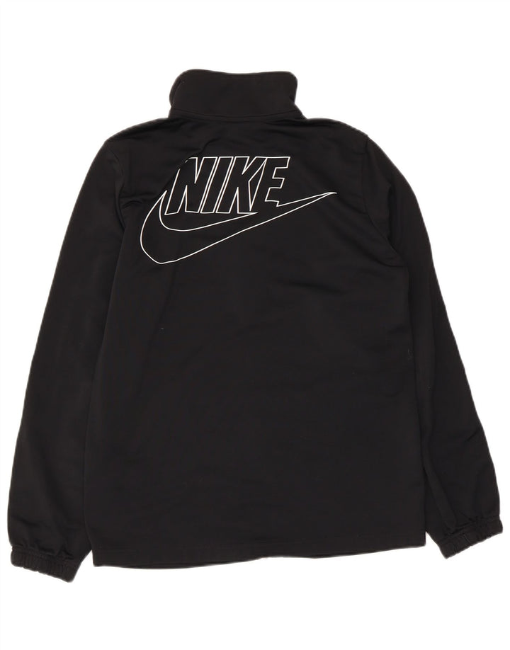 Nike drenge grafisk træningsdragt topjakke 13-14 år XL sort polyester