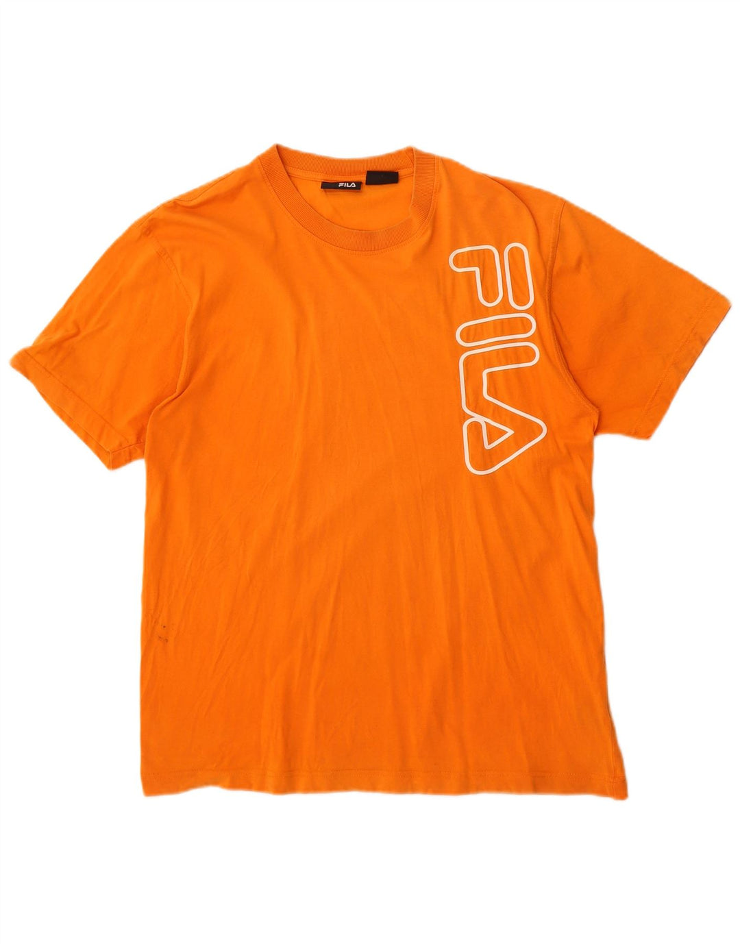 Fila Herre Grafisk T-Shirt Top Lille Orange Bomuld