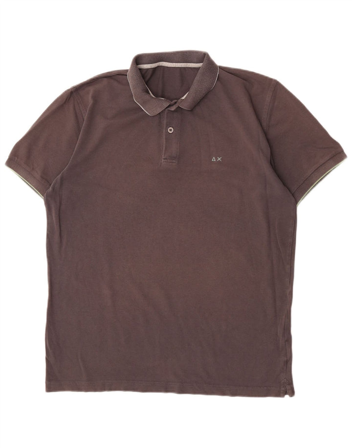 Sun68 Herre poloshirt Stor grå bomuld