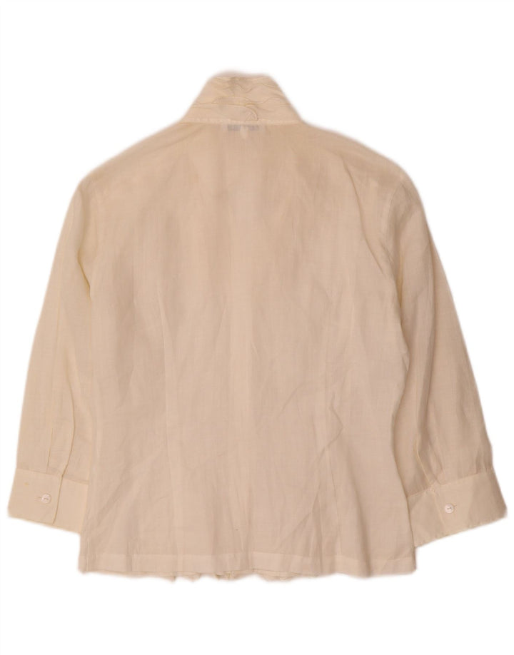 Naracamicie Dame Oversized 3/4-ærmet skjortebluse US 0 XS Off White