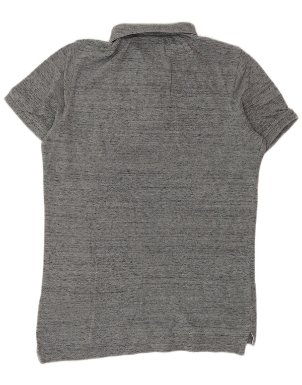 Superdry herre poloshirt mellemgrå bomuld