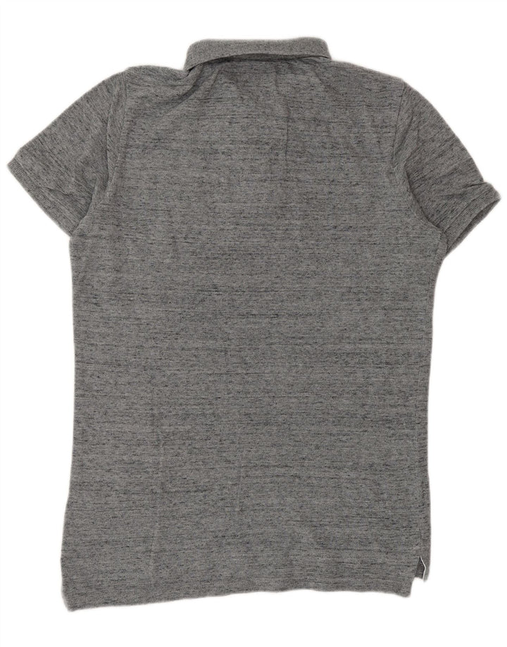 Superdry herre poloshirt mellemgrå bomuld