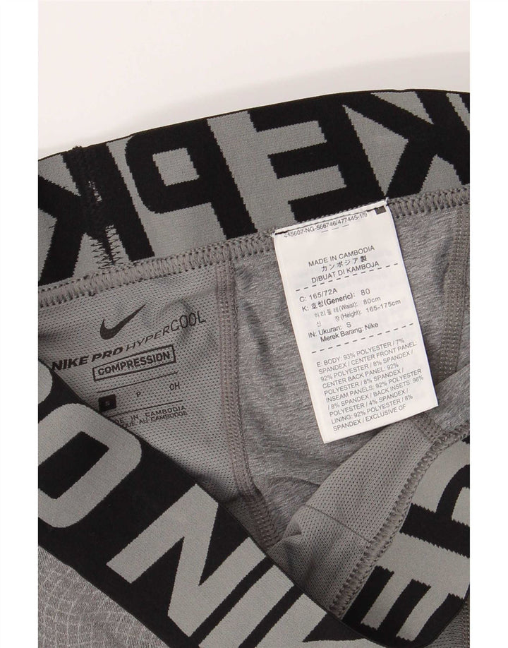 Nike Herre grafiske Capri Leggings Small Grey Colourblock Polyester