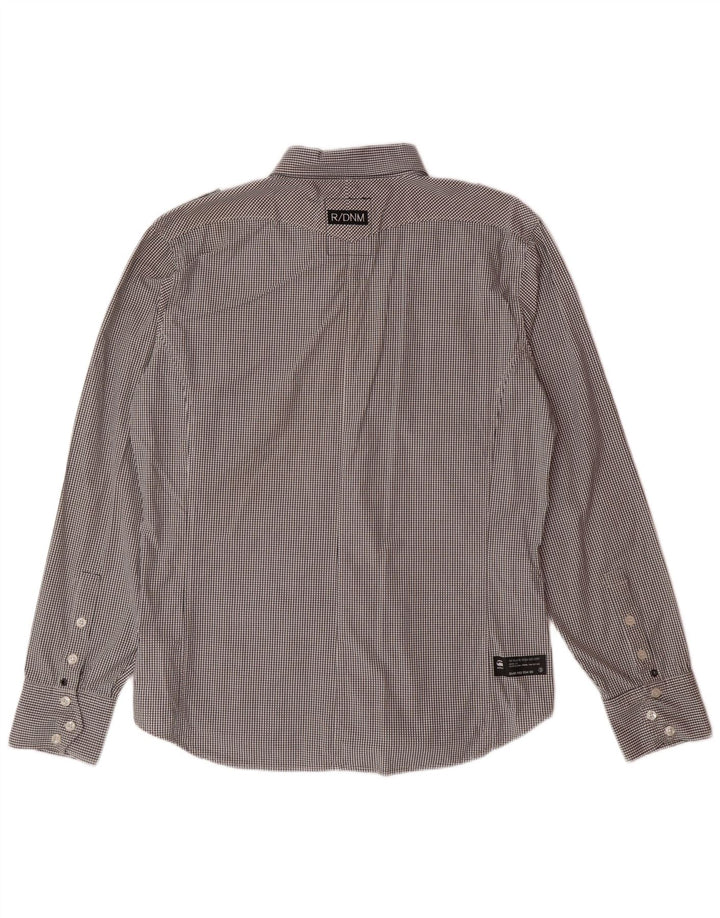 G-STAR herreskjorte XL sort ternet bomuld