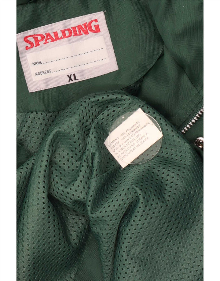 Spalding Regnjakke med hætte til mænd UK 42 XL Grøn polyamid