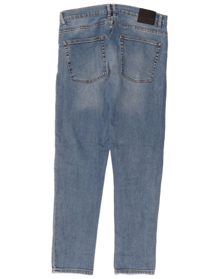 ZARA Mens Slim Jeans EU 46 XL W36 L32 Blue Cotton