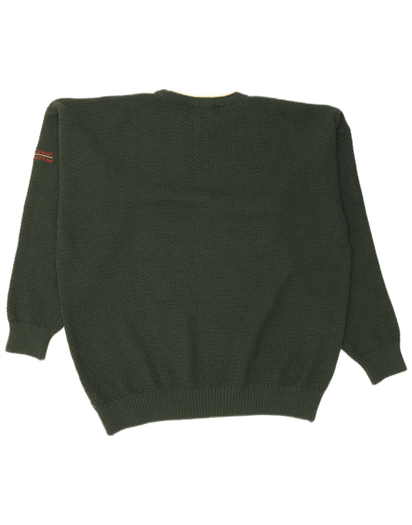 Tricot Marine Herre Crew Neck Jumper Sweater XL Grøn Akryl