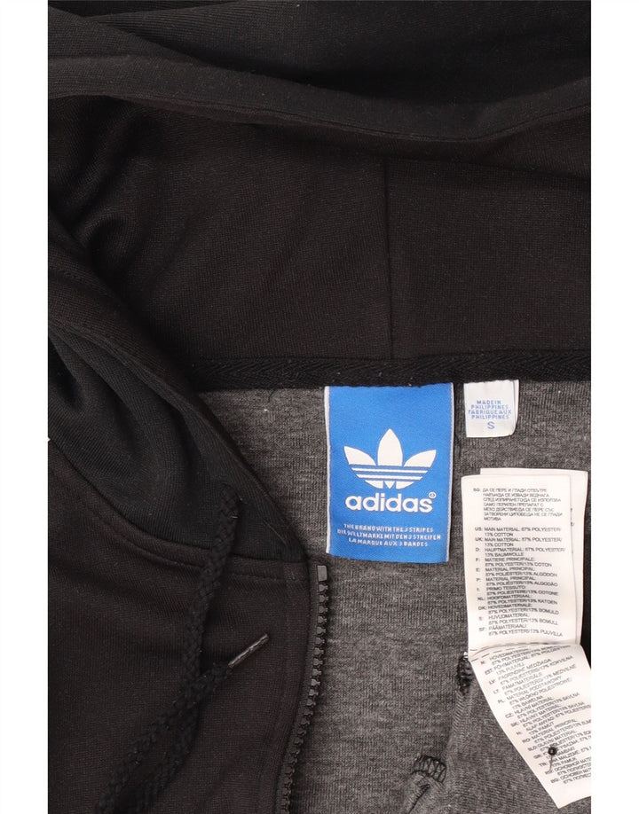 Adidas Hættetrøje med lynlås til mænd Lille sort polyester