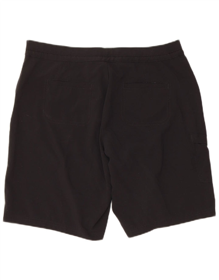 LEE Cargo Shorts til kvinder US 12 Large W34 Black Polyester