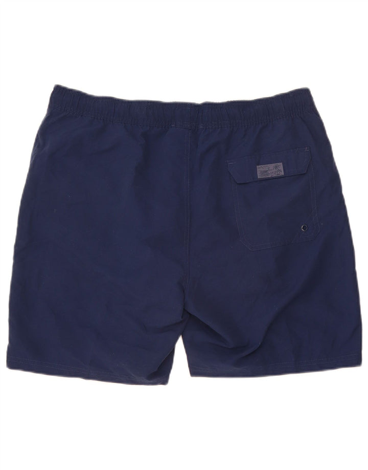 Izod Herre Slim Fit Badeshorts Large Navy Blue Polyester