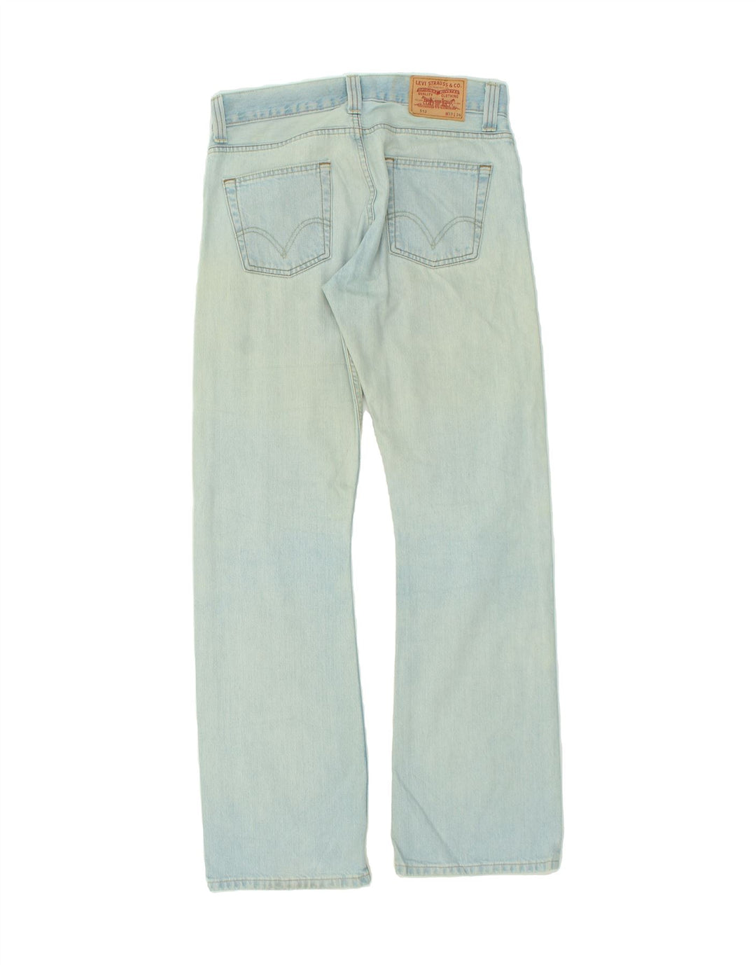 LEVI'S Herre 512 Bootcut Jeans W33 L34 Blå Bomuld