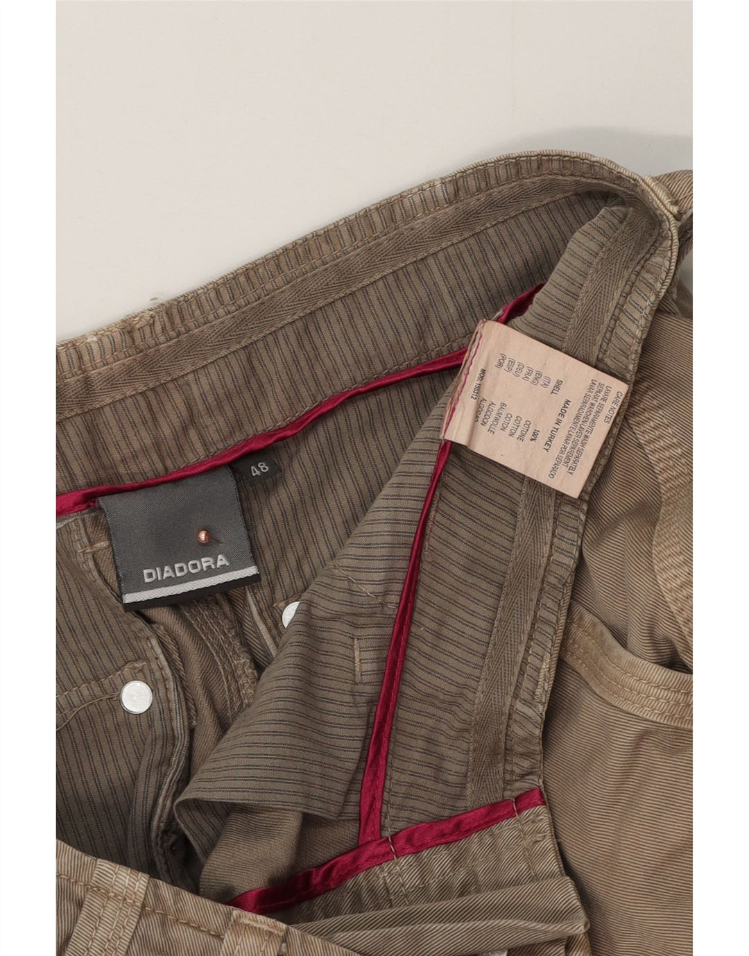 Diadora Herre Cargo Shorts IT 48 Medium W34 Beige Bomuld