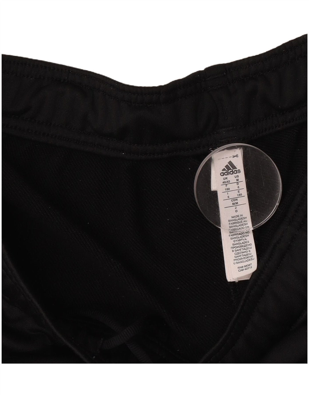 Adidas Træningsdragtsbukser til mænd UK 40/42 Medium Sort Polyester