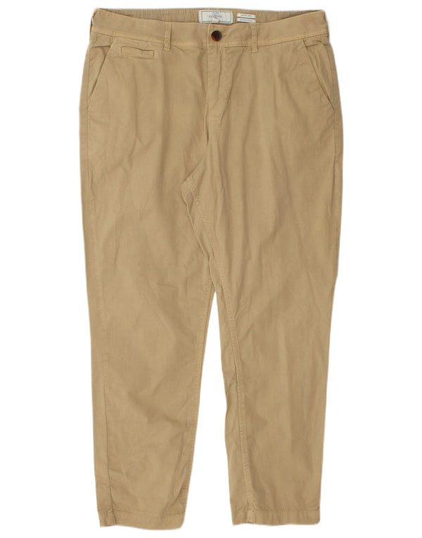 FAT FACE Dame Devon Regular Fit Chino Bukser UK 14 Large W32 L26 Beige