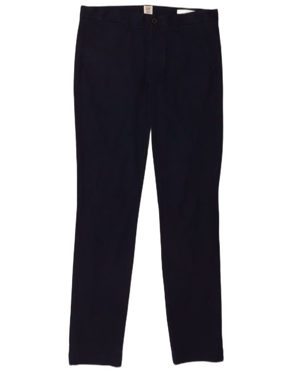 Gap Herre Slim Fit Chino Bukser W32 L34 Marineblå Bomuld