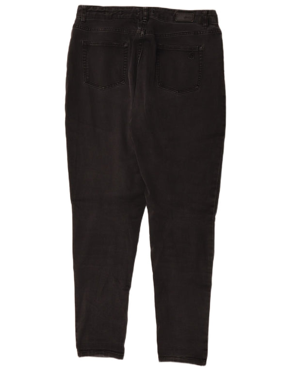 Joules Dame Skinny Jeans UK 14 Large W34 L30 Black Bomuld