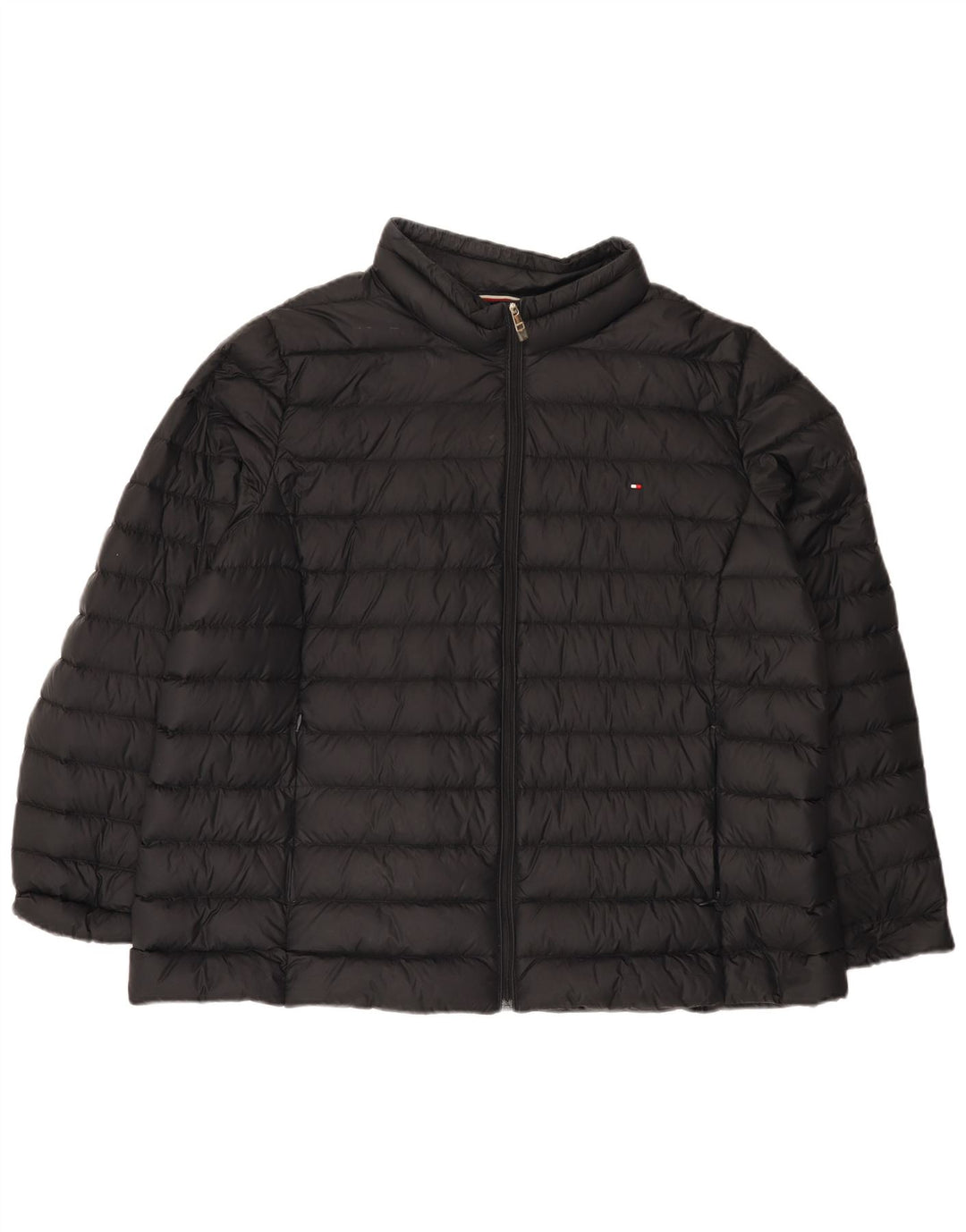 Tommy Hilfiger Dame Polstret Jakke UK 20 2XL Sort Polyamid