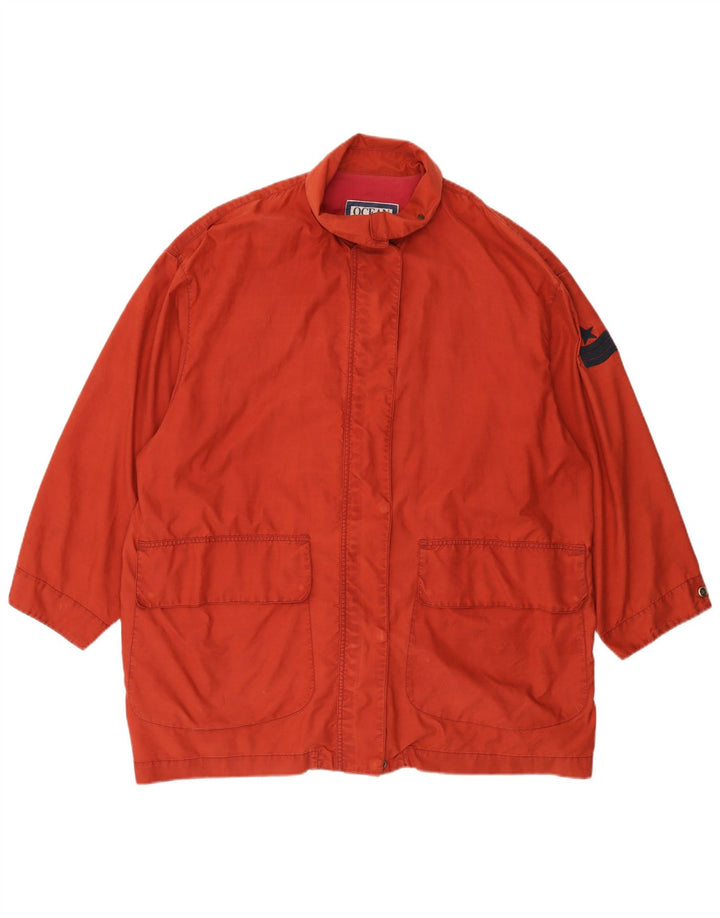 Ocean Star Dame Oversized Utility Jacket IT 46 Large Burgundy