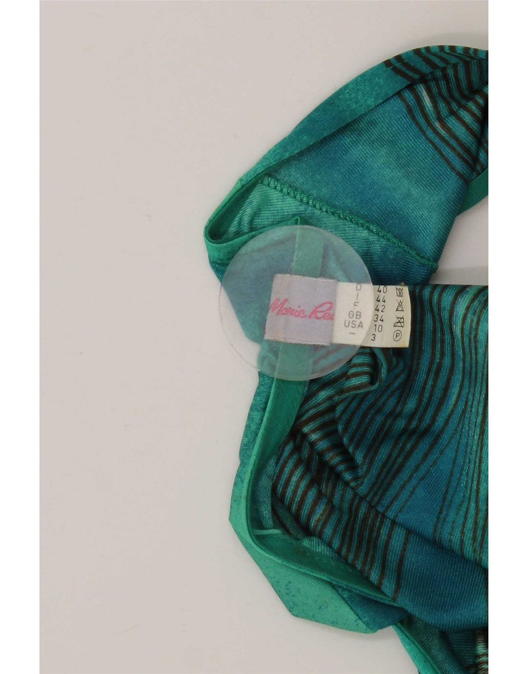 Vintage Jumpsuit til kvinder IT 44 Medium Green Floral Polyamid