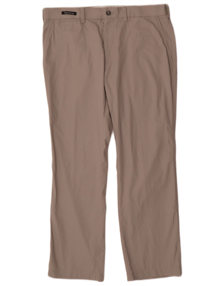 Blue Harbor Straight Chino-bukser til mænd W36 L29 Grå bomuld