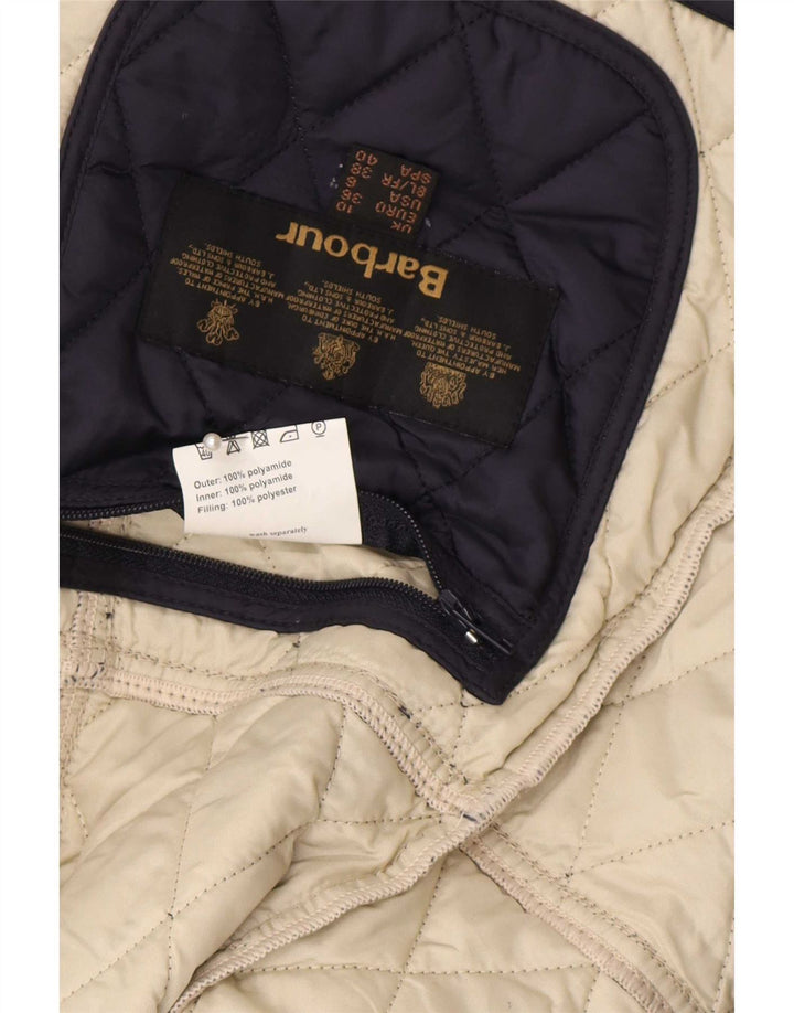 Barbour Quiltet jakke til kvinder UK 01 Lille marineblå polyamid