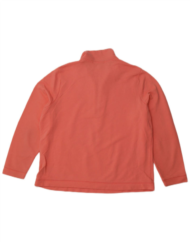 RALPH LAUREN Sweatshirt med lynlås til kvinder UK 18 XL Orange Bomuld
