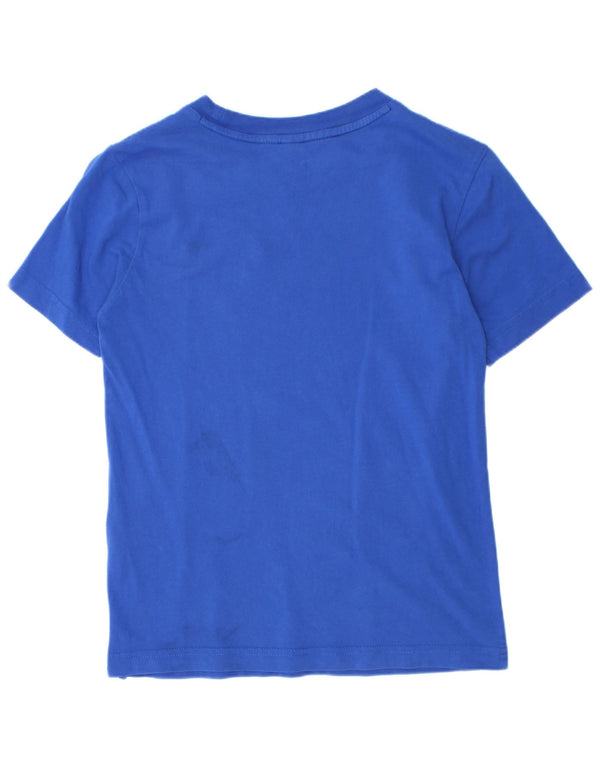 Adidas drenge grafisk t-shirt top 9-10 år blå bomuld