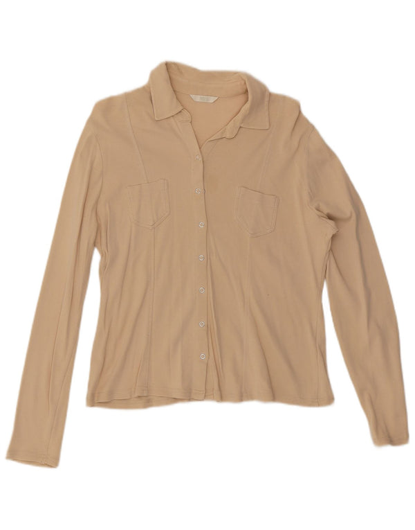 Marks & Spencer skjortebluse til kvinder UK 14 Medium Beige