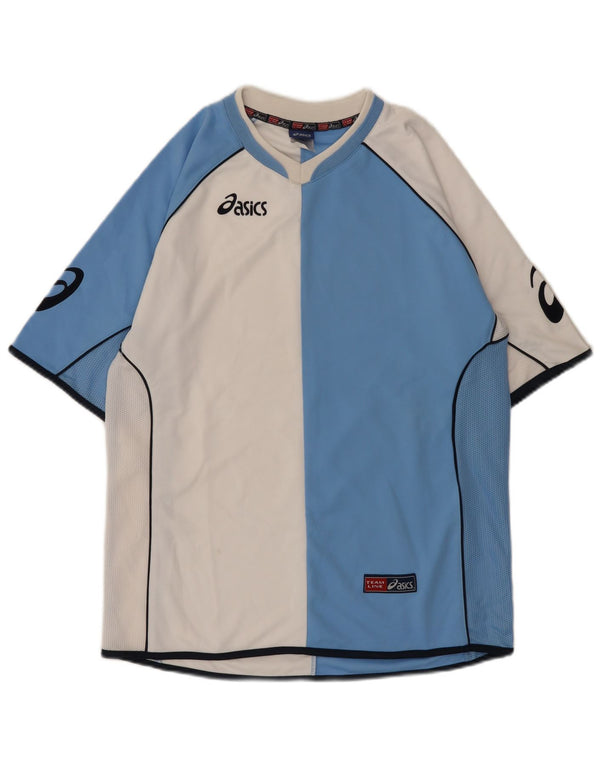 Asics Herre grafisk T-shirt Top Medium White Colourblock Polyester