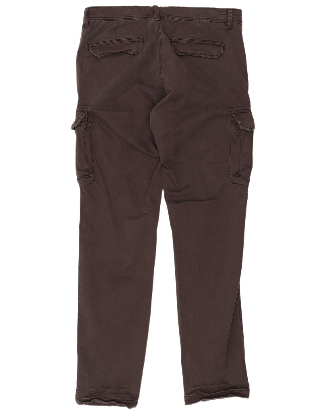 OVS Herre Straight Cargo Bukser IT 50 Large W34 L33 Grå Bomuld