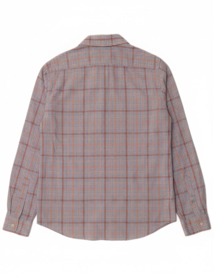 ARMANI JEANS Mens Shirt Medium Blue Check
