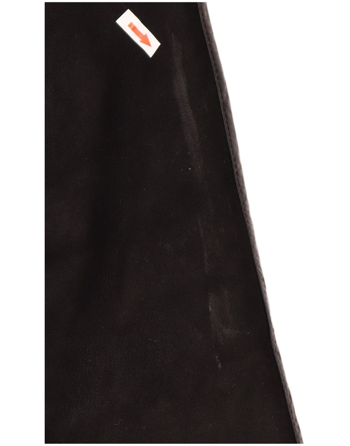 Skinni Dame Oversized Shearling Coat IT 40 Small Black Shearling