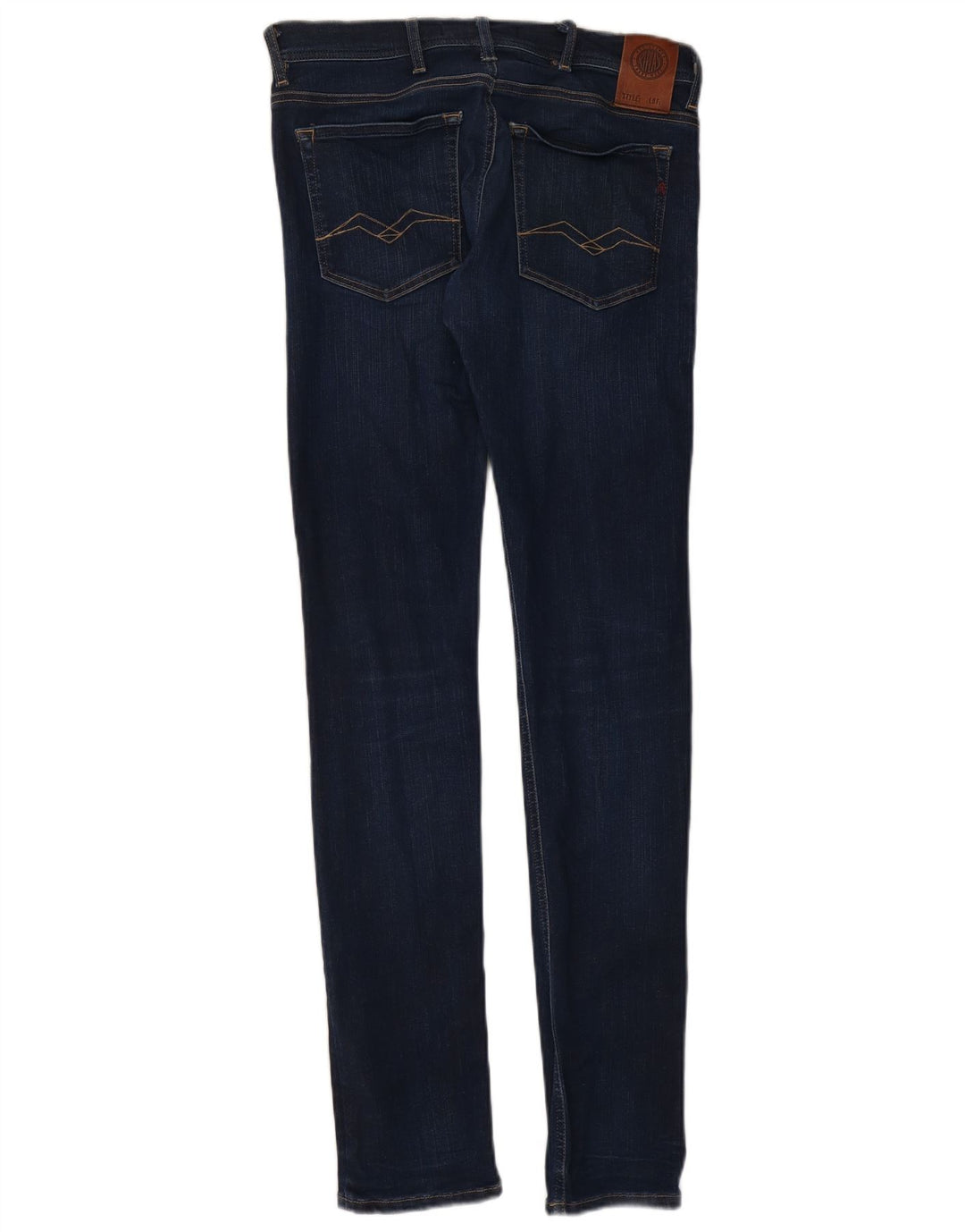 Replay Dame Super Skinny Jeans W32 L34 Marineblå