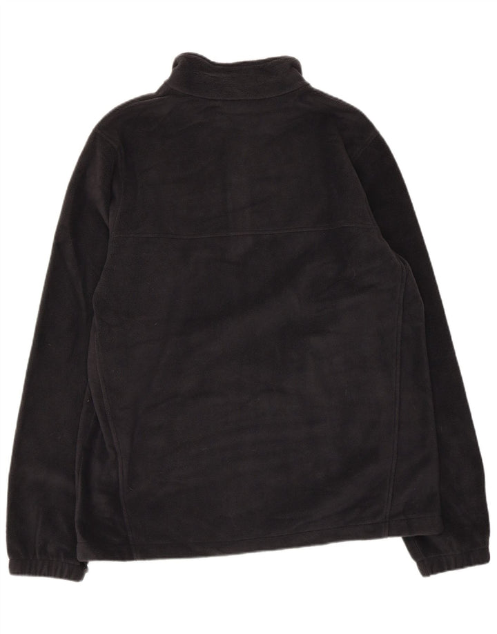 COLUMBIA Herre Crawford Fleecetrøje med lynlåshals mellem sort polyester