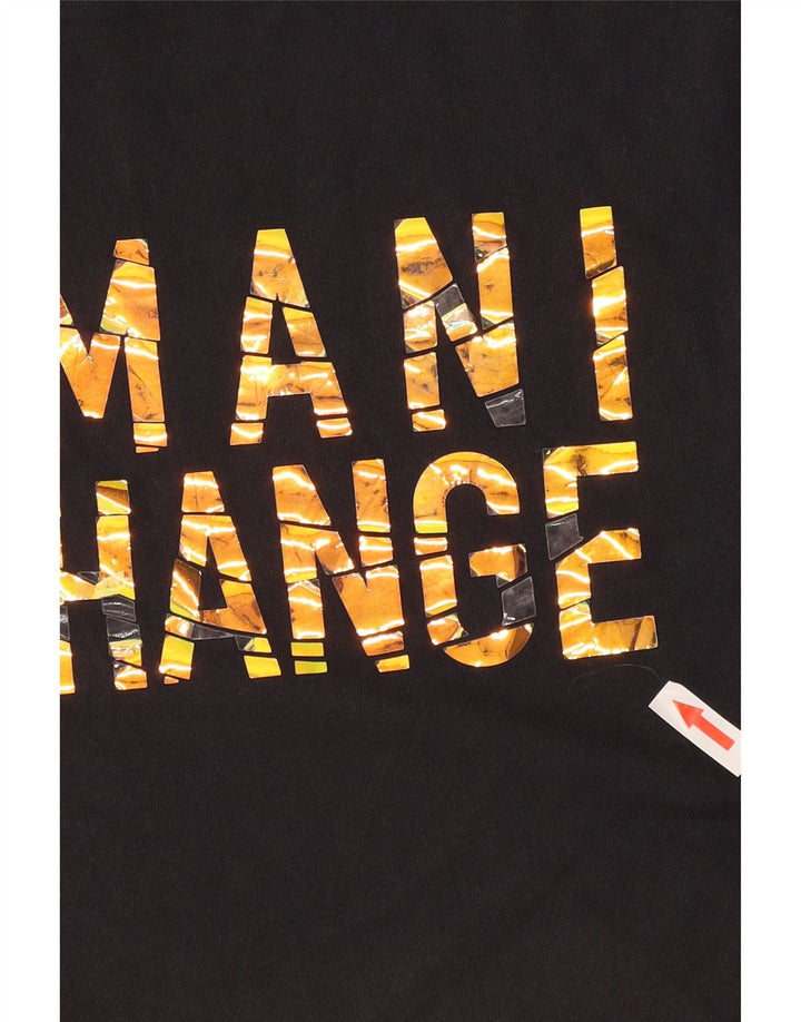 Armani Exchange Herre Grafisk T-Shirt Top Lille Sort