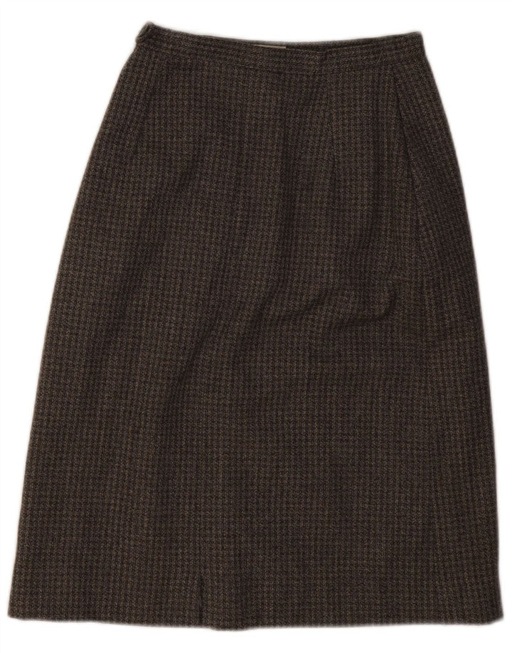 Vintage A-line nederdel til kvinder W22 2XS Grå Houndstooth