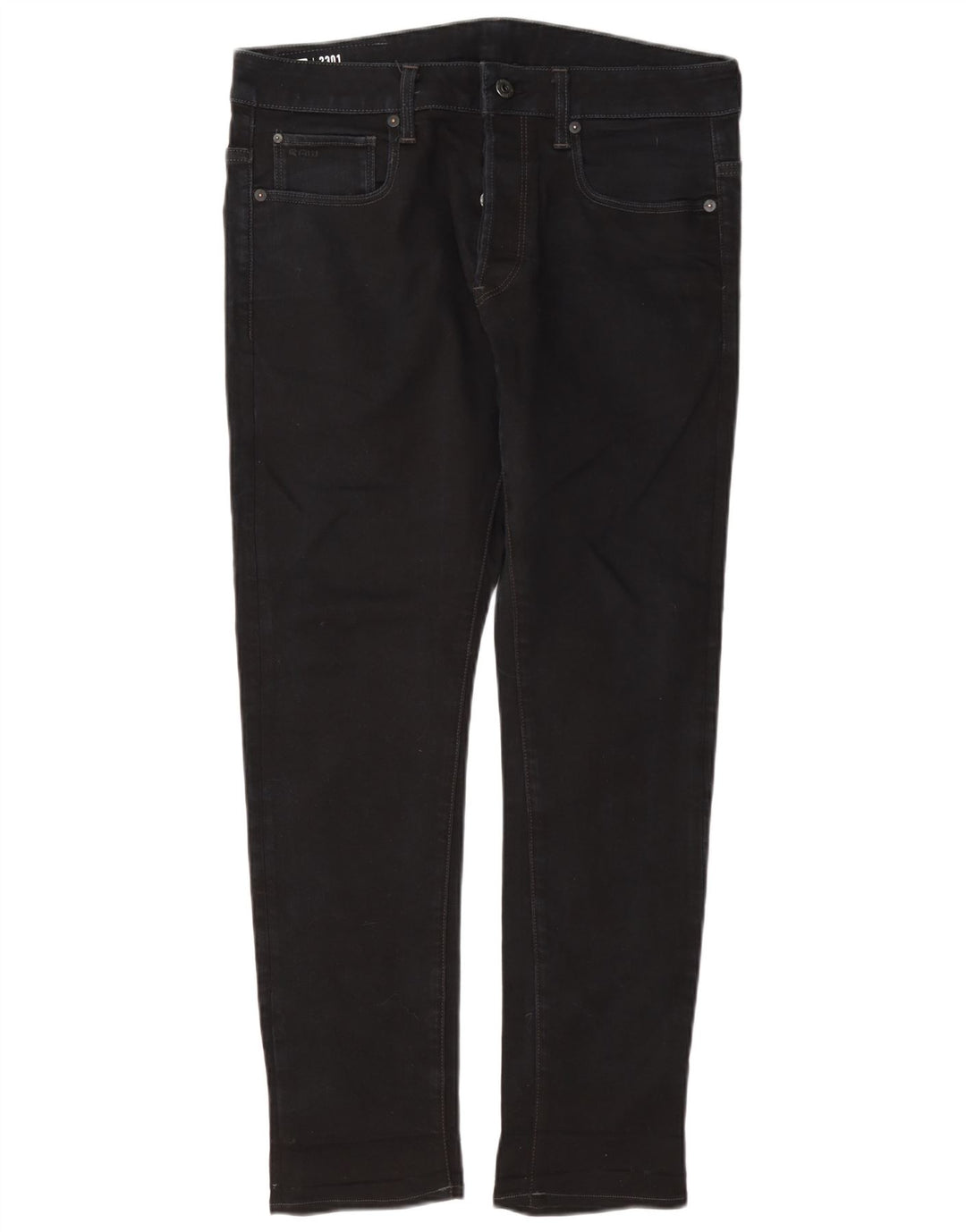 G-Star Herre 3301 Slim Jeans W32 L30 Marineblå Bomuld