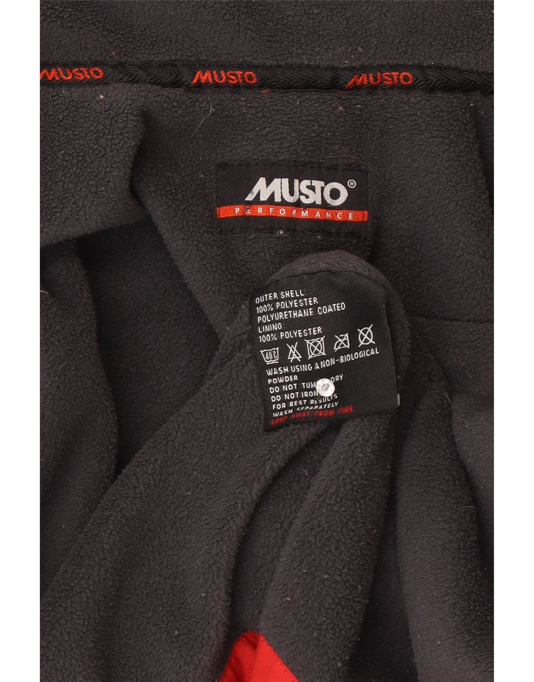 MUSTANG drenge vindjakke 13-14 år rød polyester
