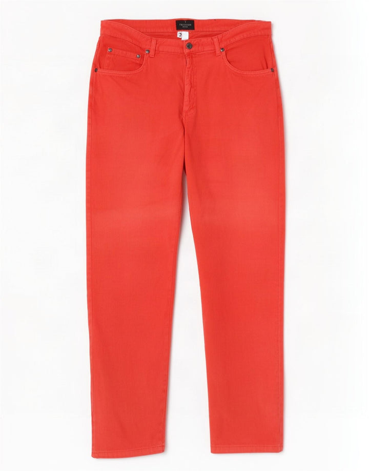 Trussardi Straight Casual Bukser til mænd W36 L30 Rød