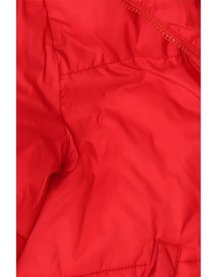 Guess Dame Oversized Polstret Jakke UK 14 Medium Rød Polyamid